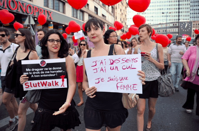 French Femcunts Push “Sexual Harassment” Street Law