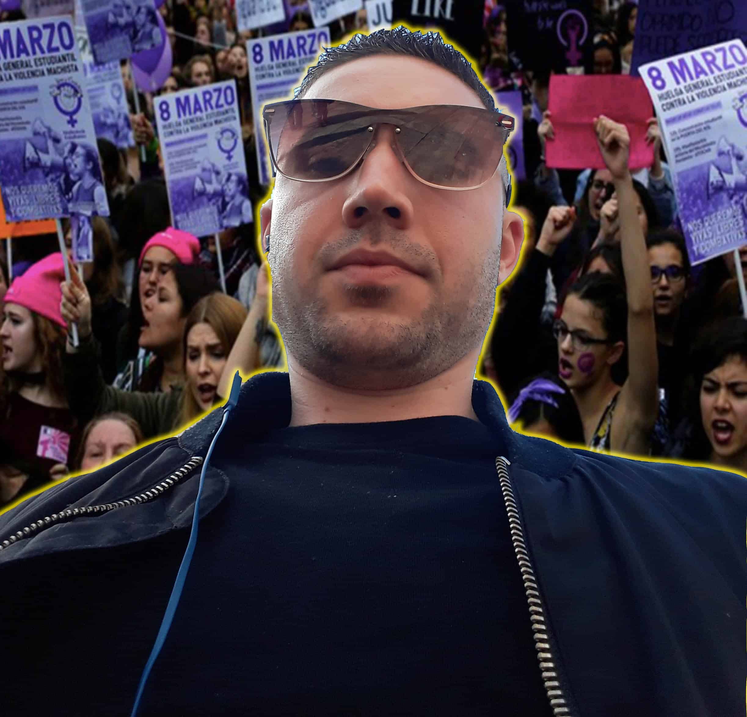 Alpha Male VOX Supporter OWNS Spanish Feminists At “Women’s Day” March