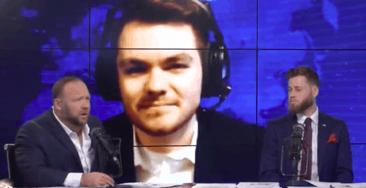 Mexican Drug Lord Nick Fuentes Gives Boring Interview To Israeli Government Employee Alex Jones To Affirm Belief in Six Million Hoax