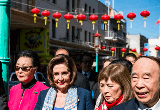 Trump Posts Video of Drunk Slut Nancy Pelosi Telling People to Visit Chinatown During Wu-Flu Outbreak
