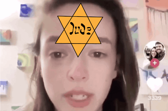 Neurotic Jewess Andrea Renée Cries in Retarded Video Saying Trump Hats Are Reverse of Labeling Jews With Yellow Stars