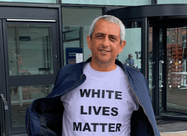 UK: British Police Harass Patriots Who Wear ‘White Lives Matter’ T-Shirts