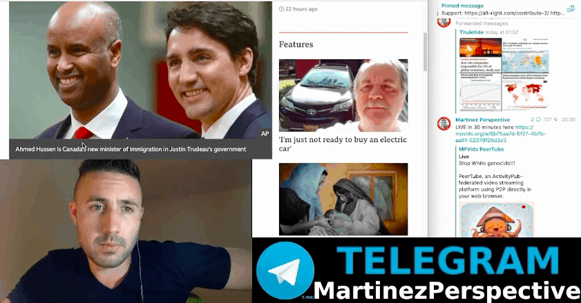 The Martinez Perspective (Aug. 14, 2021): Cucked Canada Run By Sociopaths; Jew Gloating About White Decline in USA