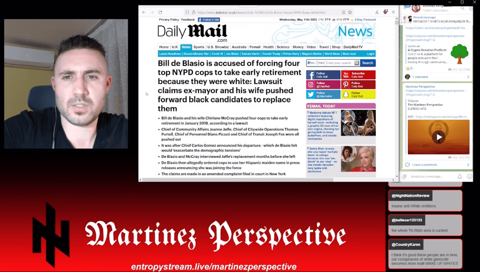 The Martinez Perspective (May 11, 2022): New York is Anti-White Hell; DeSantis Anti-Communism Bill