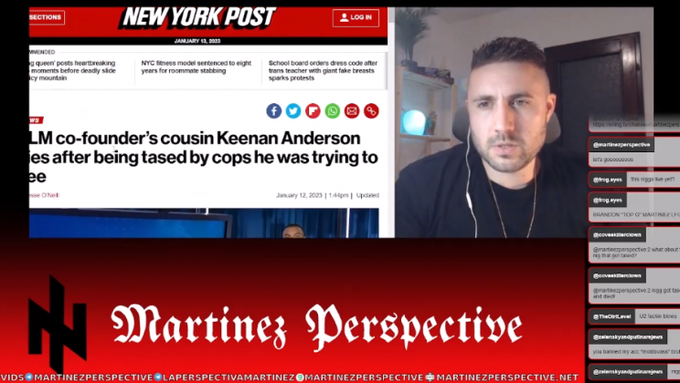The Martinez Perspective (Jan. 13, 2023) | BLM founder’s coke-head cousin killed by cops; some OMETV