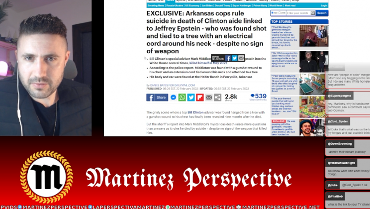 The Martinez Perspective (Feb. 22, 2023) | Clinton Associate Linked to Epstein Suicided; DeSantis Doing Good Things in Florida; some OMETV