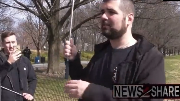 Matt Heimbach Shows Up at Pro-Russia Event With Soviet Flag